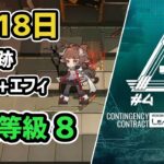 【アークナイツ】危機契約#4 7月18日 第6区跡 低レア+エイヤフィヤトラ 危機等級8 任務込み