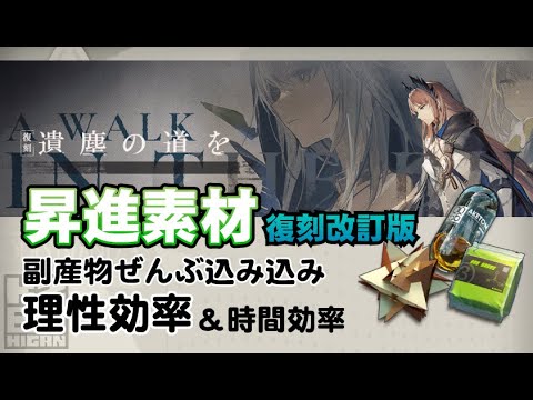 【アークナイツ】本当のイベントドロップ効率【遺塵の道を復刻】