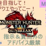 MHサンブレイク1周年！※指示・アドバイスは優しめに※第60回MR10を目指して編！MR上げ2固定(主:色々使う・フレ:ハンマー)switch版※ゲーム集中型&録画中レス遅