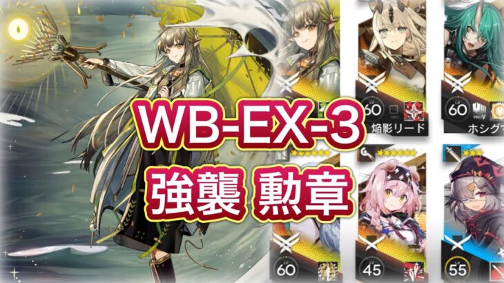 【アークナイツ】WB-EX-3強襲 勲章 ミュルジス軸【Arknights/明日方舟】