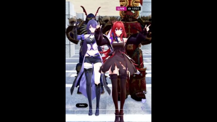 【MMD】- 『HSR/Arknights/WH40K』Surtr/World Eaters x Acheron/Night Lords – 🎶Sunshine Rainbow White pony🎶