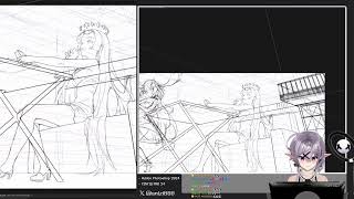 [ANIZI] 명일방주 드레스 비르투오사 비비아나 그리지 | Painting Stream _ Arknights Virtuosa & Viviana