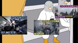 アークナイツ ストーリー文量 Tierランキング【ミーム】