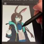 アーミヤちゃん描いてみた#アークナイツ #イラストメイキング