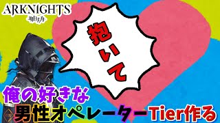 【アークナイツ】俺の好きな男性オペレーターtier表作る