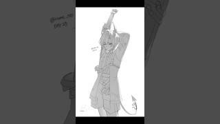 [ 100日チャレンジ ]　23日目　#アークナイツエンドフィールド #イラストメイキング #イラスト #タイムラプス #らくがき #illustration #drawing #speedpaint