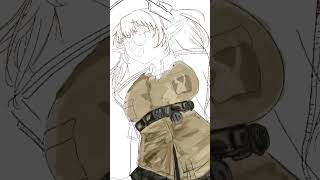 太ももの太さを測らせて #shorts#アークナイツ #arknights #イラストメイキング