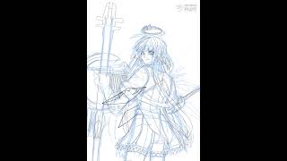 2026/03/25 お題箱アークナイツ ヴィルトゥオーサ　メイキング　 #art #illustration #drawing #イラストメイキング