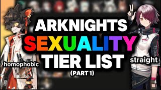The DEFINITIVE Arknights Sexuality Tier List!!!