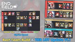 Best Team Build & TIER LIST Update V1.1 | Sedikit Tips Buat F2p | Arknights Endfield Indonesia