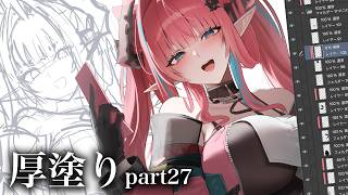 【イラストメイキング】Arknightsアークナイツ/イヴォンヌ：Illustration making