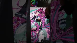 Yvonne01手元動画03　#手元動画 #イラスト #作業動画 #イラストタイムラプス  #illustration #art  #エンドフィールド #アークナイツ #イヴォンヌ #角　#尻尾
