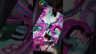 Yvonne01手元動画04　#手元動画 #イラスト #作業動画 #イラストタイムラプス  #illustration #art  #エンドフィールド #アークナイツ #イヴォンヌ #角　#尻尾