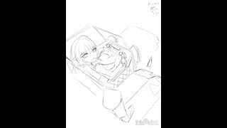 AK2303 Eunectus sketch process  #アークナイツ #drawing