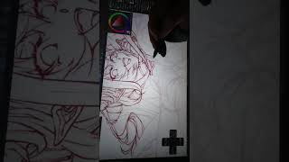 Yvonne02手元動画01　#手元動画 #イラスト #作業動画 #イラストタイムラプス  #illustration #art  #エンドフィールド #アークナイツ #イヴォンヌ #角　#尻尾