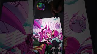 Yvonne02手元動画04　#手元動画 #イラスト #作業動画 #イラストタイムラプス  #illustration #art  #エンドフィールド #アークナイツ #イヴォンヌ #角　#尻尾