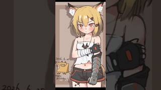 誕生日にイラストを描いて祝うドクター【ヴァーミル/アークナイツ】 #shorts