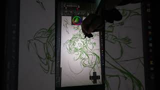 tantan02手元動画その２　#手元動画 #作業 #イラスト #イラストタイムラプス  #illustration #art  #エンドフィールド #アークナイツ #タンタン #ケモミミ　#尻尾