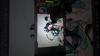 tantan02手元動画その5　#手元動画 #作業 #イラスト #イラストタイムラプス  #illustration #art  #エンドフィールド #アークナイツ #タンタン #ケモミミ　#尻尾