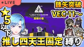 【#アークナイツ】「鋒矢突破#2 巫術の夜」VEC-11~ 星5以下推し固定編成縛り攻略!【TD好きがゼロから始めるゆる縛りアークナイツ 】