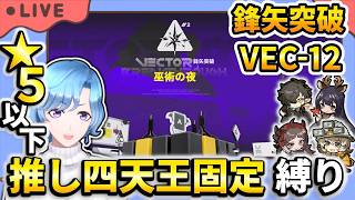 【#アークナイツ】「鋒矢突破#2 巫術の夜」VEC-12 星5以下推し固定編成縛り攻略!【TD好きがゼロから始めるゆる縛りアークナイツ 】