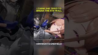 Liino’s Fourth Wall Break FAIL? #rpg #anime #gaming #liino #arknights #arknightsendfield #gameshorts