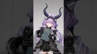 絵を覗かれ照れる可愛いティフォロス【アークナイツ:エンドフィールド】