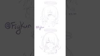 Blue Archive__Exusia Timelapse #illustration #shortsyoutube #shortvideo #arknights #アークナイツ #shorts