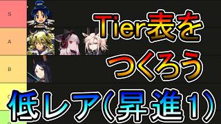 【アークナイツ】Tier表を作ろう　異論・反論歓迎　低レア（昇進1）